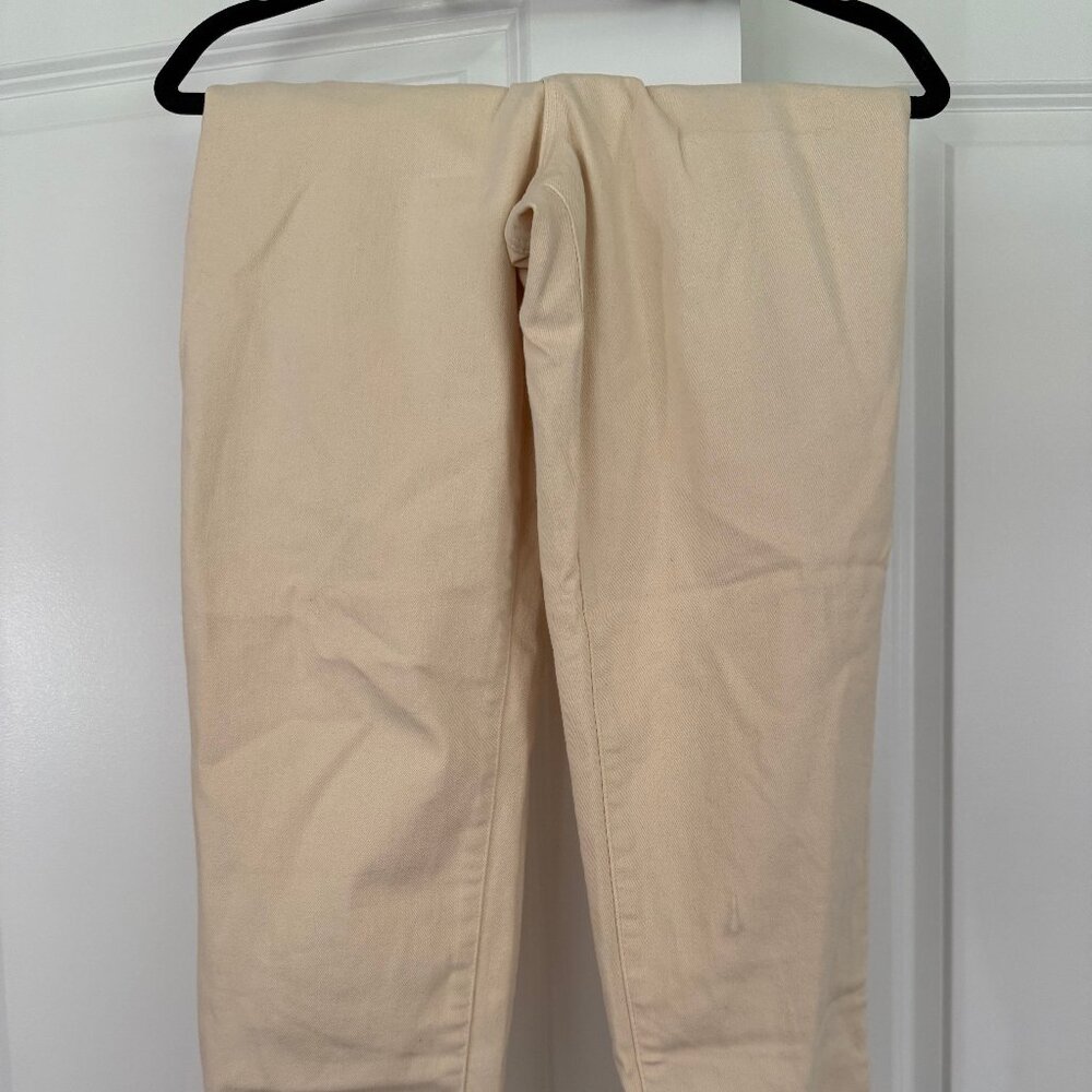 Athleta High-Rise Cream Joggers Soft Comfortable Relaxed Fit Casual Pants Size 4